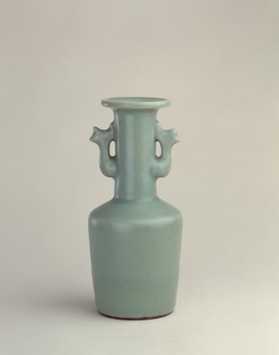 图片[1]-Blue glaze phoenix ear vase of Longquan kiln-China Archive